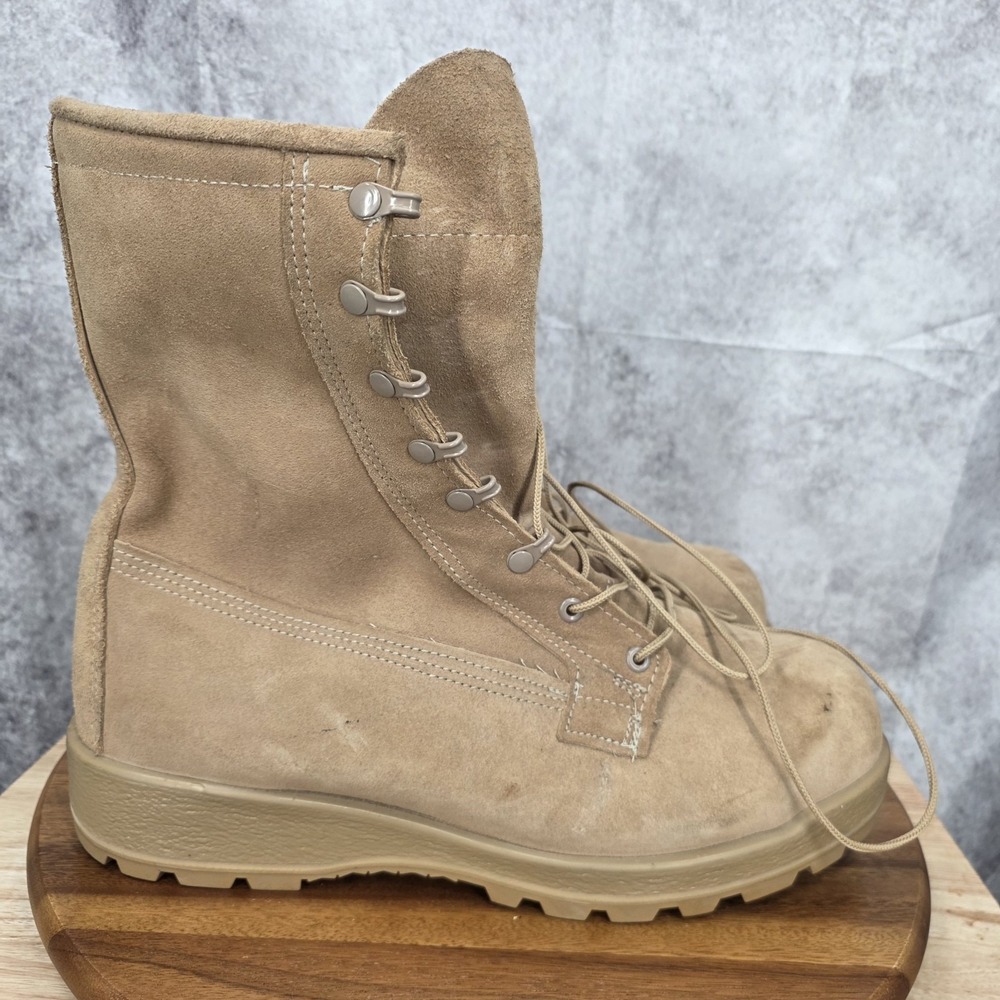 Bates Military Boots Men 12 Wide Brown Suede Cold Weather Tactical Combat 11461B